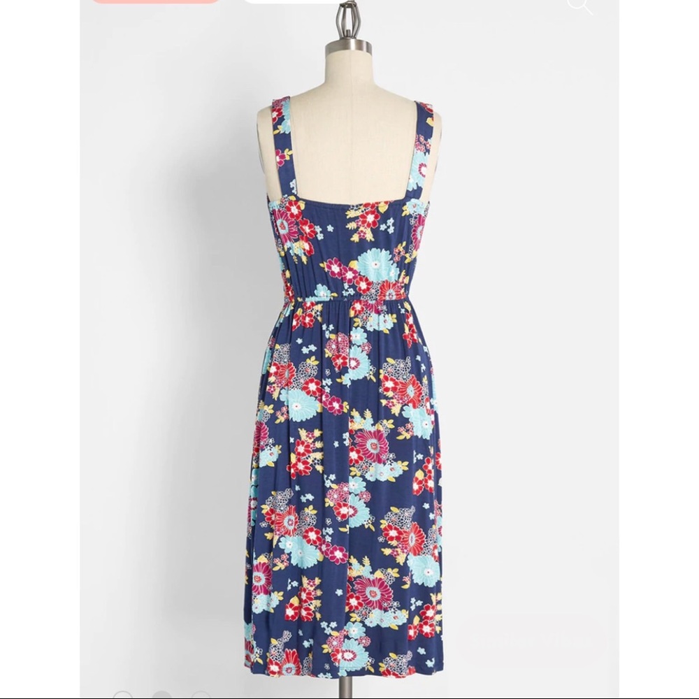 NWT MODCLOTH Best Way to Vacay Knit Floral Sundress - Picture 3 of 5